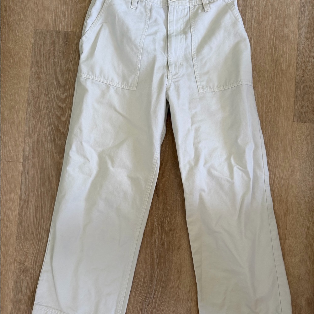 Vans Women’s White Cropped Wide Leg Pant 25